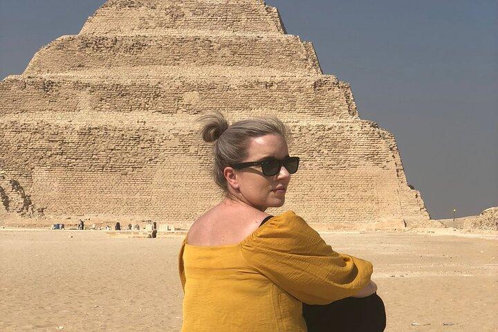 Giza Pyramids, Sphinx, Sakkara and City of Memphis Private Full Day Tour