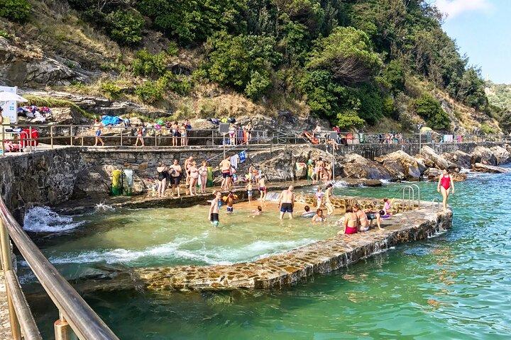 Boat by the Bay and Santa Clara Island in Donostia San Sebastian