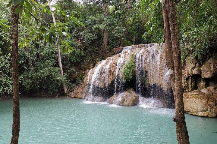 Private Excursion to Floating Market and Erawan Waterfall
