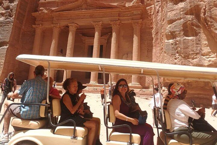 Petra Highlights Guided Golf Cart Tour with Hotel Pickup