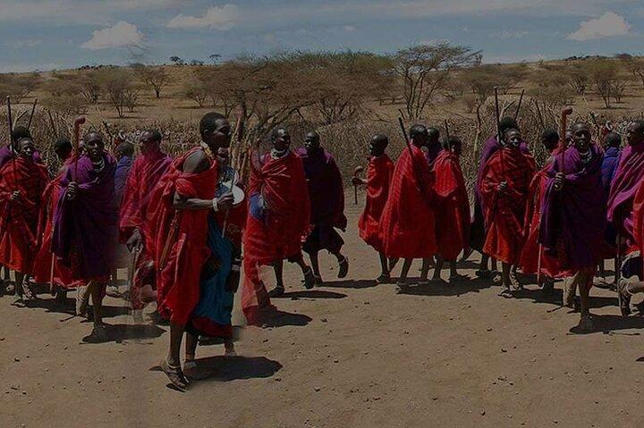 Maasai village and chemka hotspring at Rundugai village