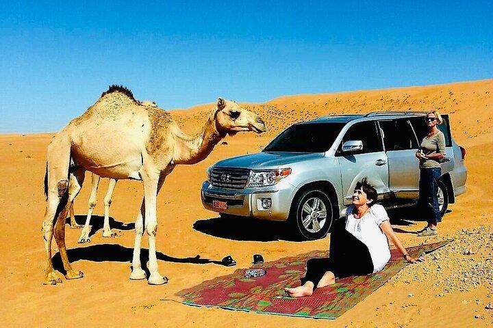 2 days and 1 night Private Tour in Wadi Shab to Wahiba Sands Desert