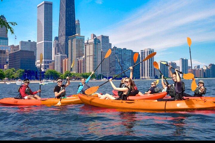 Chicago's Lake Michigan Downtown Kayak Rental at Ohio Street Beach