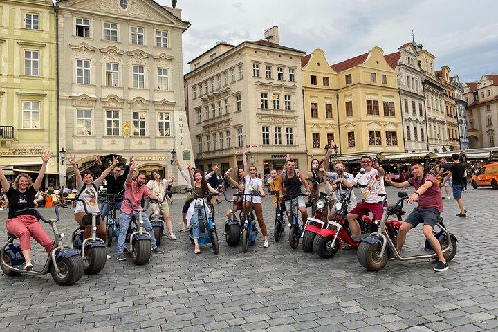 Guided sightseeing e-scooter tour of Prague: 2 hours