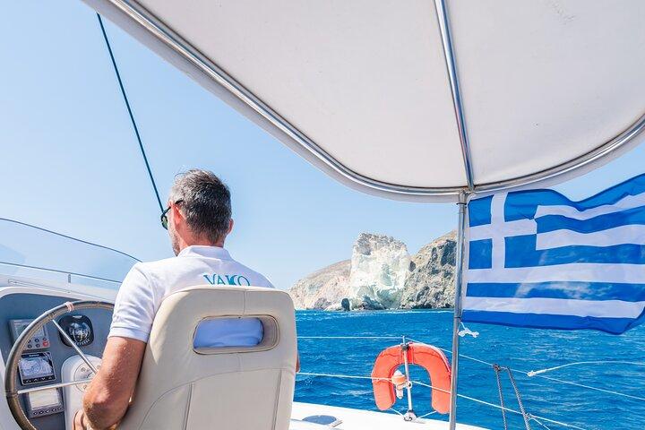 Best of Santorini Private Half-Day Catamaran Cruise with transfer and meal