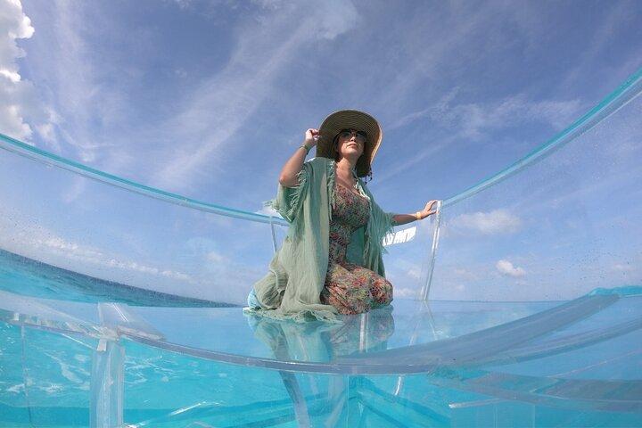 Clear Boat Tour at Cancun Nichupte Lagoon