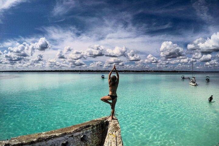 Tour Bacalar + Pontoon Ride Lagoon from Cancún & Playa del Carmen