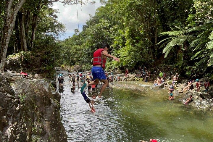 Small-Group El Yunque Waterslide & transportation w/ Photos