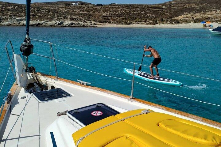 Private Mykonos Cruise: Rhenia Swim & Little Venice Sunset