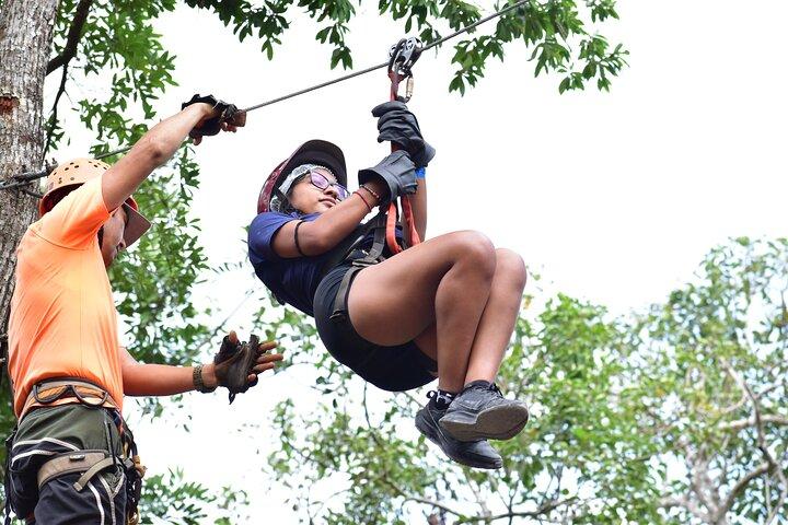 4 activities in 1 Horse Riding, ATV Shared, Cenote & Ziplines from Cancún