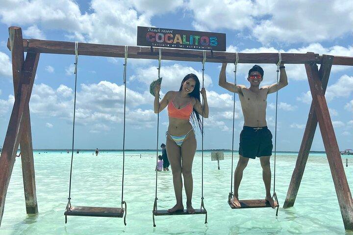 Tour Bacalar + Pontoon Ride Lagoon from Cancún & Playa del Carmen