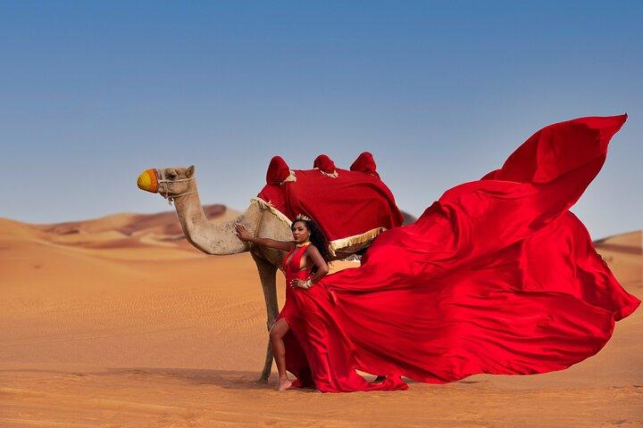 Flying dress photoshoot activity in Dubai