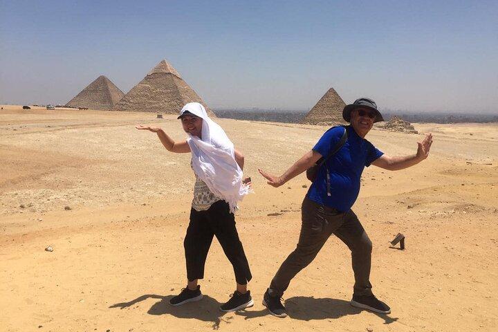 Cairo layover Giza pyramids and felucca ride on Nile river from cairo airport