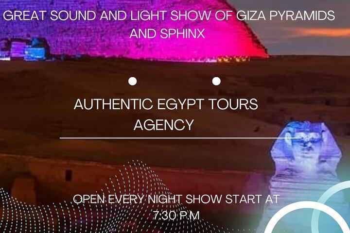 Sound and Light Show Giza Pyramids tickets + private Transfer