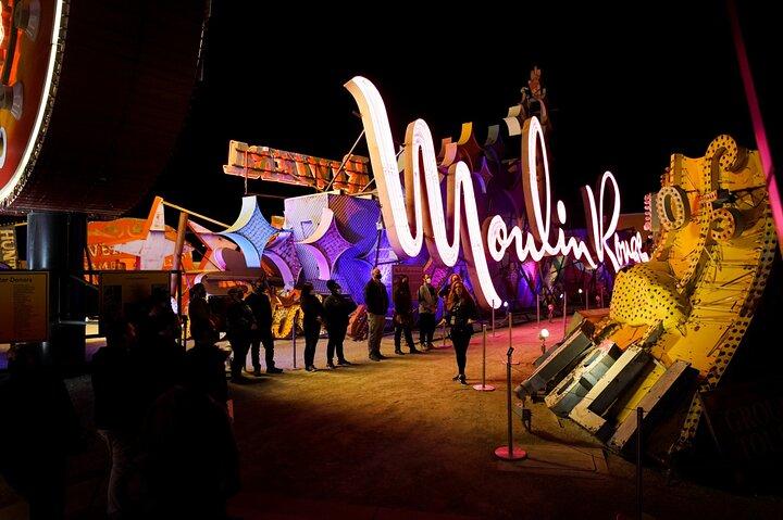 Las Vegas Night Flight by Helicopter with Neon Museum Admission