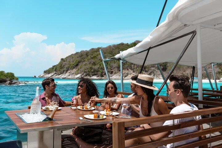 Phuket Party Boat See Sunset Most Beautiful Racha and Cocal Island by Catamaran