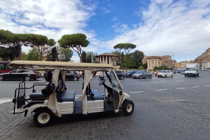 3-Hour Catacumbs and Appian Way Park Tour in Golf Car Pickup