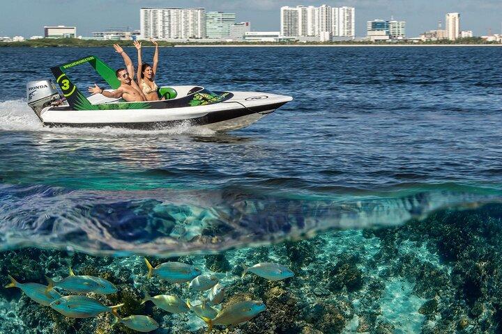 Exciting Speedboat Expedition in Cancun Lagoon!