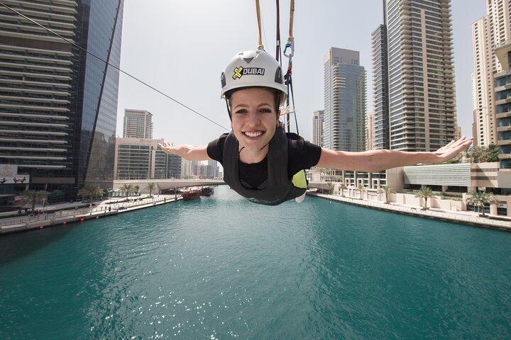 XLine Dubai Solo Urban Zipline in Dubai Marina