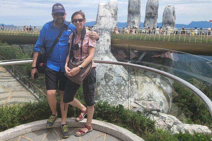 Golden Bridge with Buddha Hands & Ba Na Hills Via Cable Car