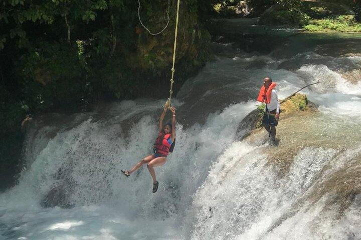 Blue Hole and Dunn's River Adventurous and hiking waterfalls from Ocho Rios