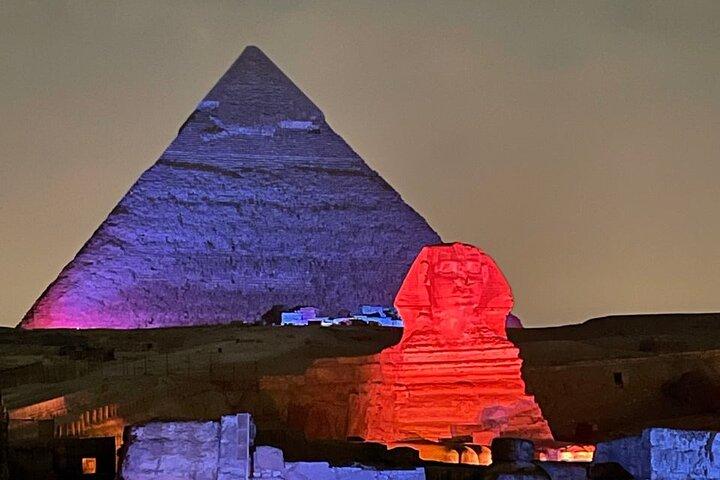 Sunset Camel Ride at the Pyramids, Sound & Light Show & Great Pyramid inn Dinner
