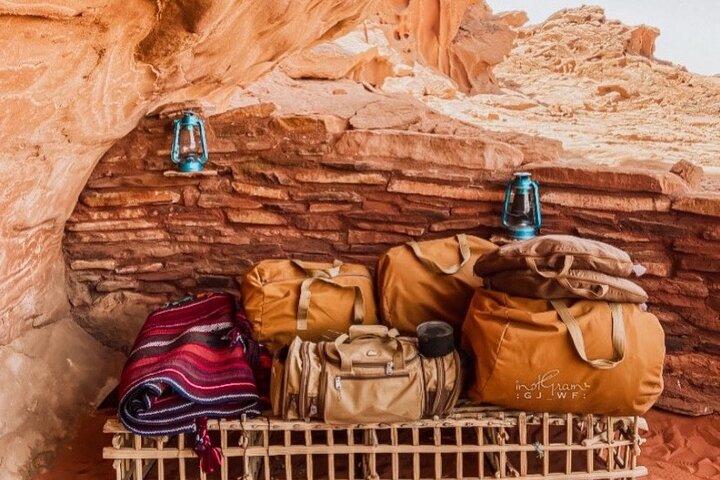 Wadi Rum Cave Camping with Jeep Tour