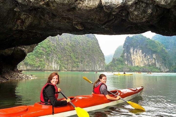 Halong Excursion Cruise with Kayaking, Swimming & Cave Visit