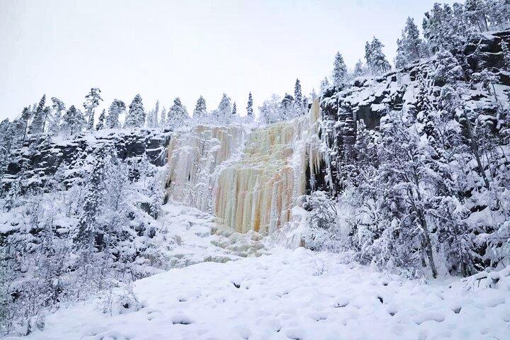 Korouoma Canyon Frozen Waterfalls