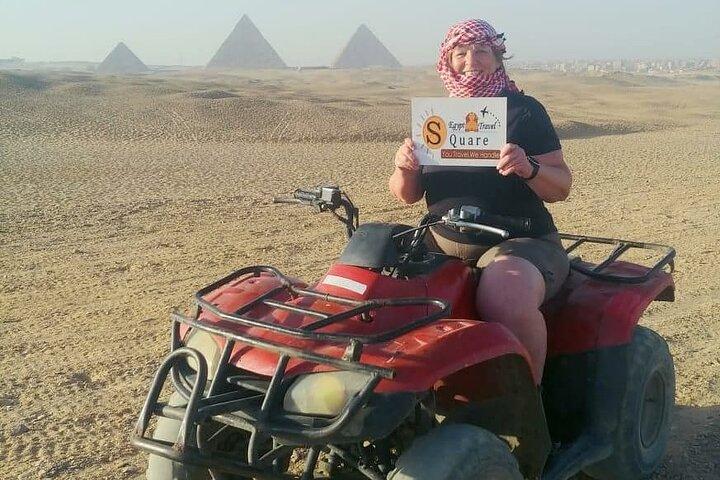 Quad Bike Around Giza Pyramids from Giza or Cairo Hotel