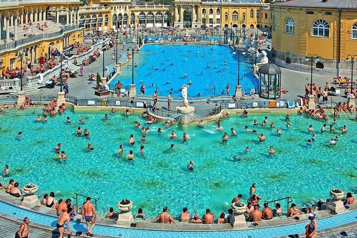 Entrance to Szechenyi Spa in Budapest