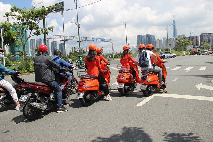 The Insider's Saigon With Female Ao Dai Riders Vespa 4,5 Hours
