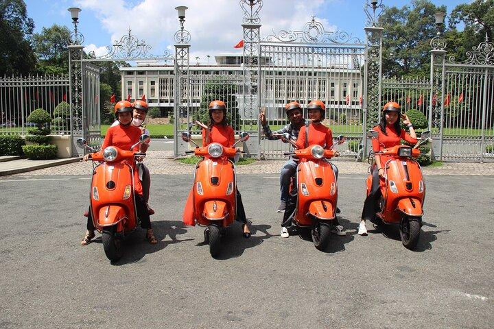 The Insider's Saigon With Female Ao Dai Riders Vespa 4,5 Hours