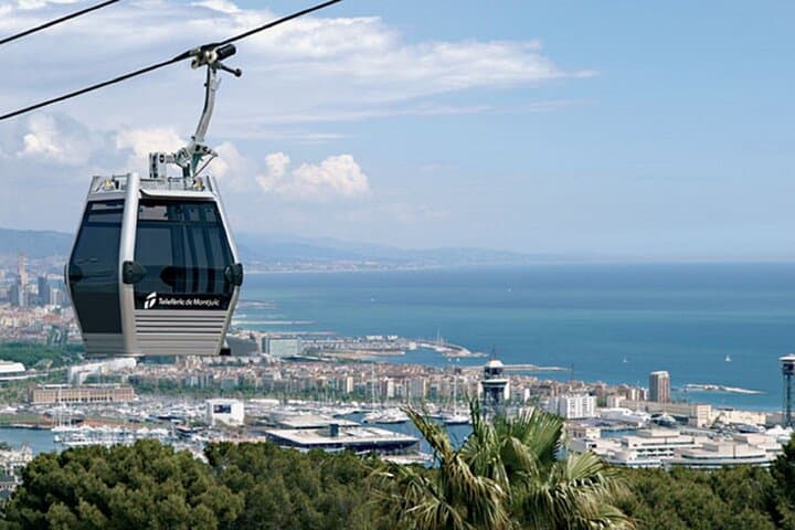 Montjuïc Cable Car Entry Voucher with Audio Tour on Your Phone