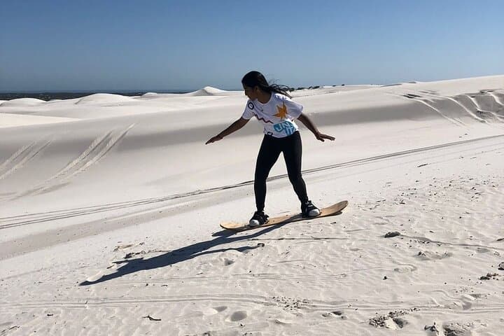 Sandboarding at the Atlantis Dunes