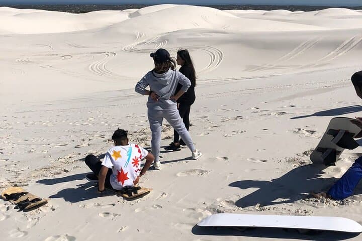 Sandboarding at the Atlantis Dunes