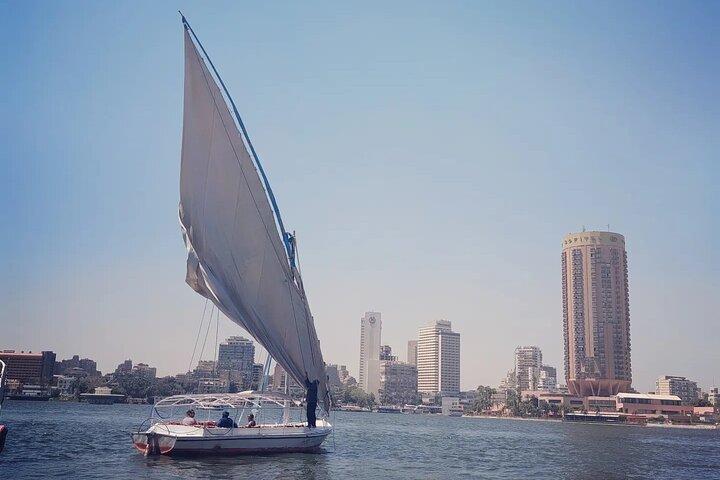 Private sailing boat with its Sailor