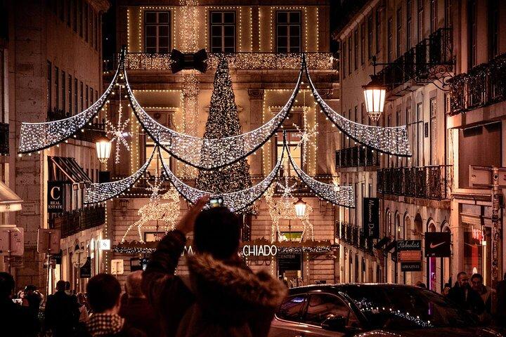 Lisbon by Night: Christmas Lights Photo Walk With a Local