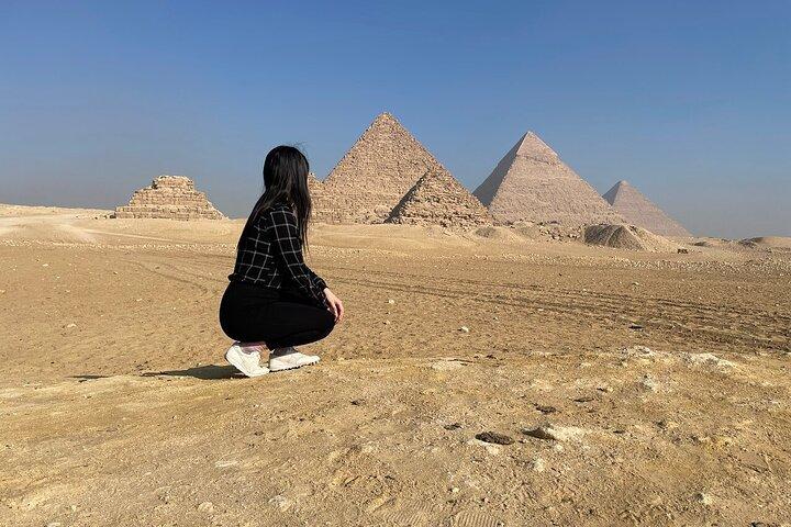 From Cairo : Private Puyramids & Grand Museum day tour