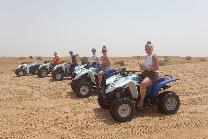 Dubai Desert 4x4 Dune Bashing, Self-Ride 30min ATV Quad, Camel Ride,Shows,Dinner