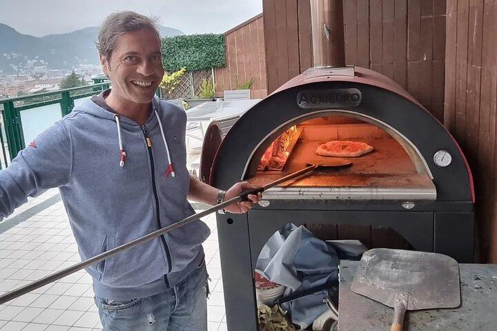Neapolitan DOC Pizza Class And Cooking in a Wood Oven at a Local's house
