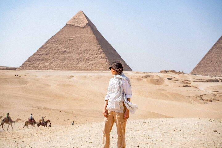 From Cairo : Private Puyramids & Grand Museum day tour