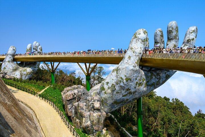 Hue To Hoi An By Private Car via Hai Van Pass, Golden Bridge, Marble Mountains