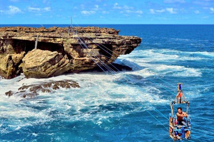 Yogyakarta a day tour Jomblang Cave & Timang Beach