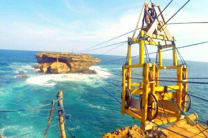 Yogyakarta a day tour Jomblang Cave & Timang Beach