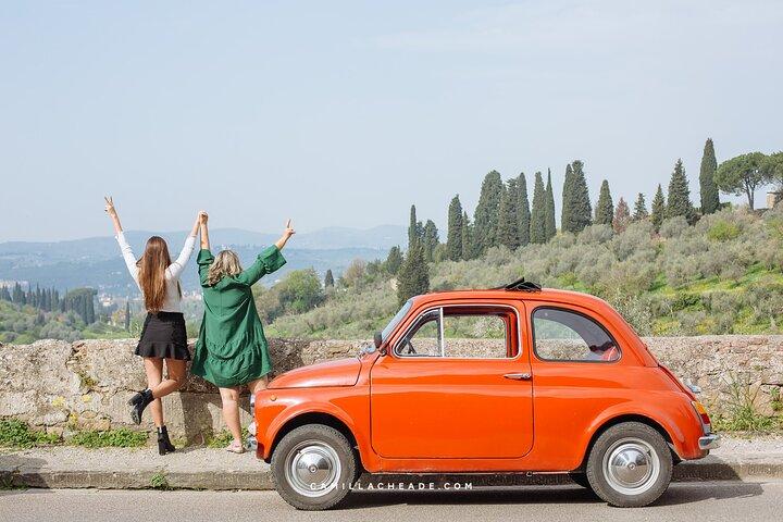 Florence Fiat 500 Wine Tour & Tuscan Lunch at Farm in Chianti