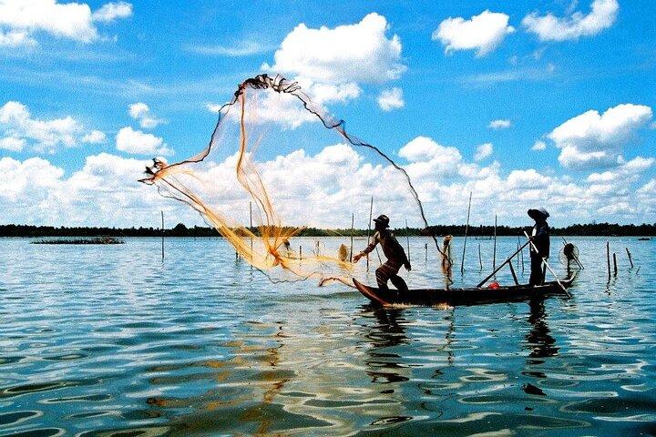 Basket Boat in Hoi An( visit water coconut forest,Crab fishing )