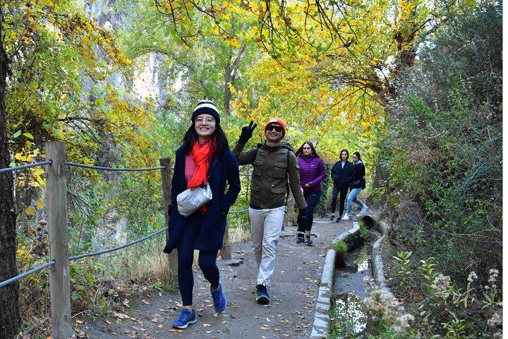 Hiking in the Canyon of the Monachil Cubs in Granada