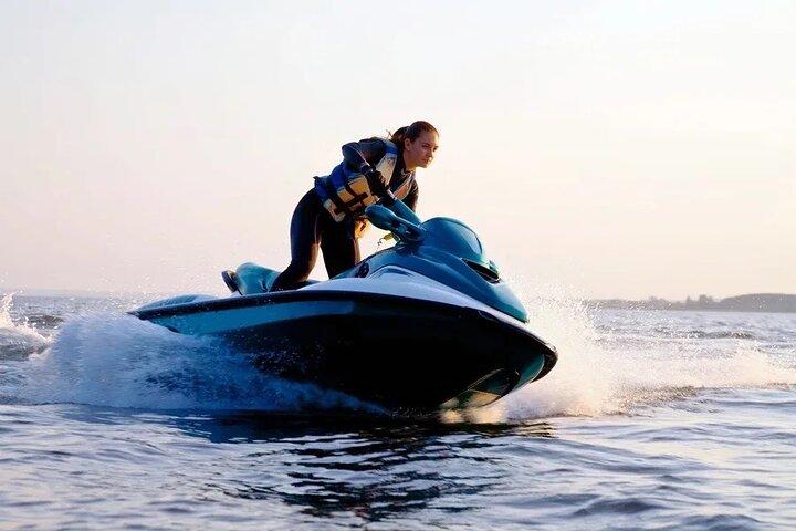 Jetski Water Activity And Beach From Montego Bay