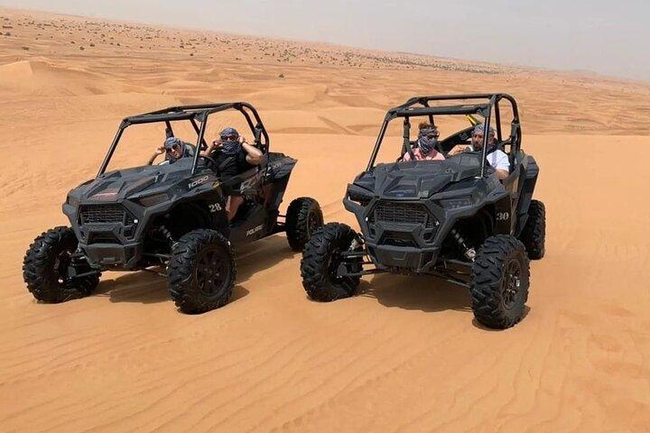 Desert Safari with 30 Minutes Dune Buggy Camel, Dinner, Shows